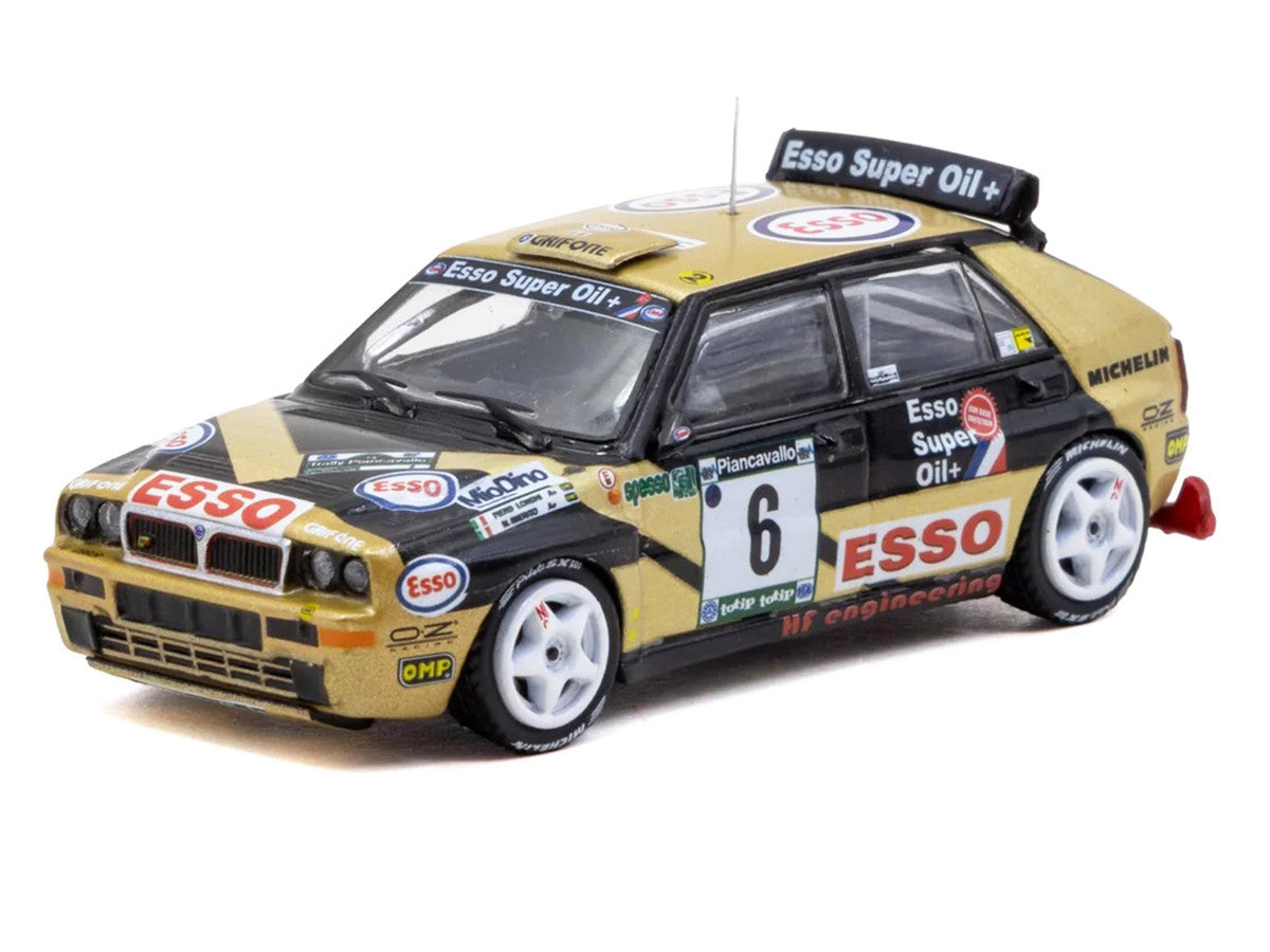 Lancia Delta HF Integrale #6 Piero Longhi - Maurizio Imerito "Esso" Winner "ECR Piancavallo Rally" (1993) "Hobby64" 1/64 Diecast Model Car by Tarmac Works Tarmac Works