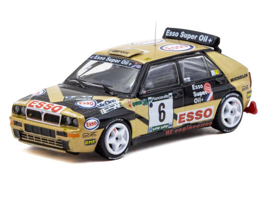 Lancia Delta HF Integrale #6 Piero Longhi - Maurizio Imerito "Esso" Winner "ECR Piancavallo Rally" (1993) "Hobby64" 1/64 Diecast Model Car by Tarmac Works Tarmac Works