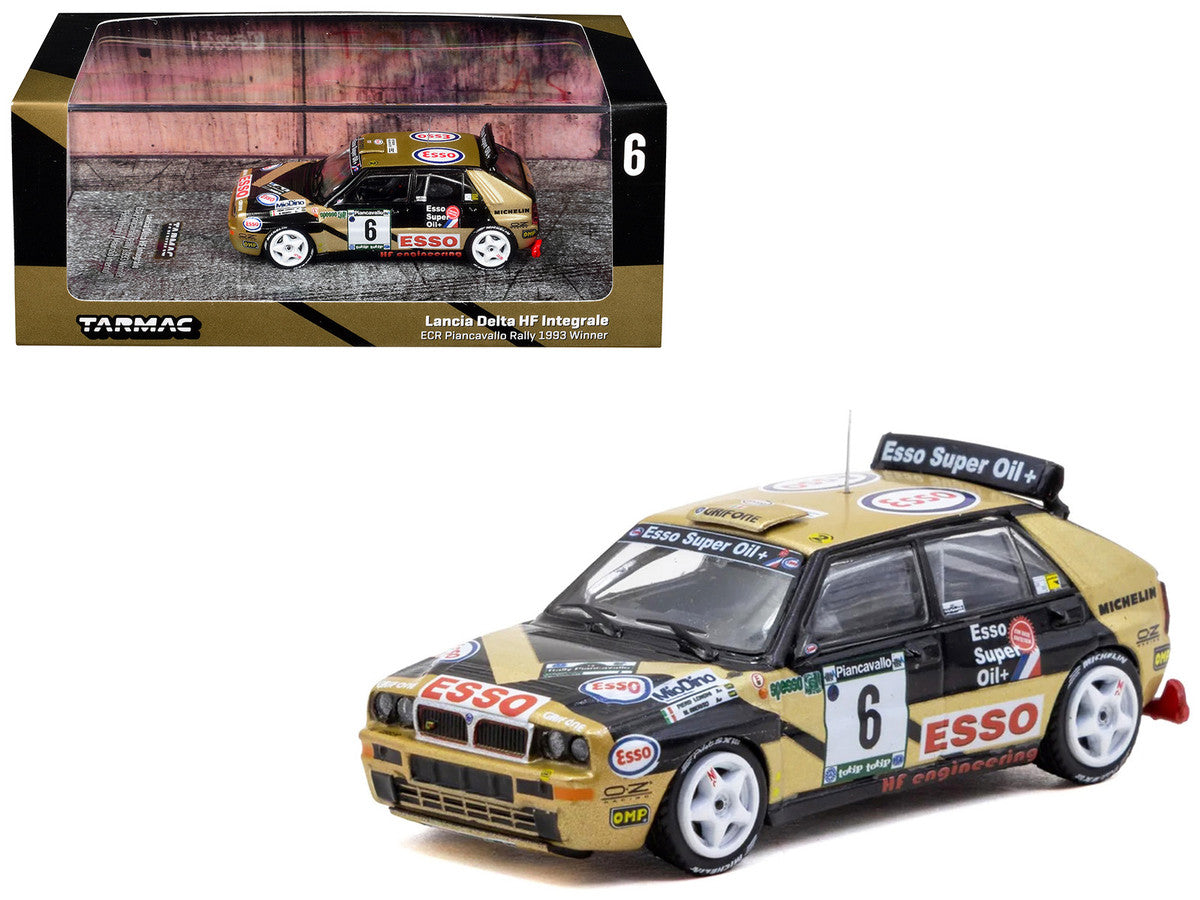 Lancia Delta HF Integrale #6 Piero Longhi - Maurizio Imerito "Esso" Winner "ECR Piancavallo Rally" (1993) "Hobby64" 1/64 Diecast Model Car by Tarmac Works Tarmac Works
