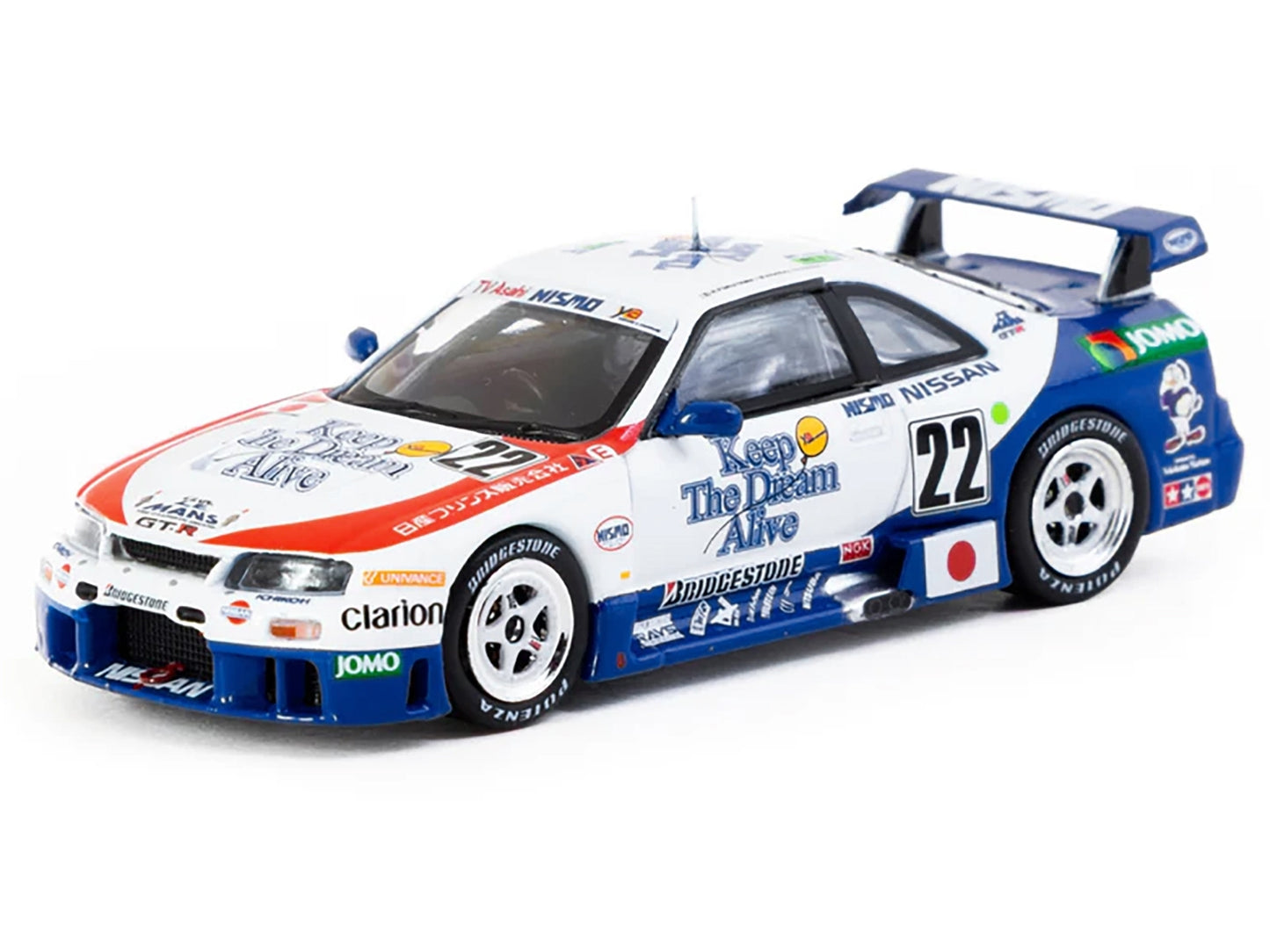 Nissan NISMO GT-R LM #22 Hideo Fukuyama - Masahiko Kondo - Shunji Kasuya "NISMO" "24 Hours of Le Mans" (1995) "Hobby64" Series 1/64 Diecast Model Car by Tarmac Works