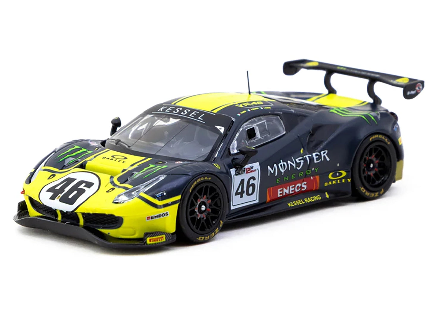 Ferrari 488 GT3 #46 V. Rossi - A. Salucci - L. Marini "Gulf 12 Hours" (2019) "Hobby64" Series 1/64 Diecast Model Car by Tarmac Works