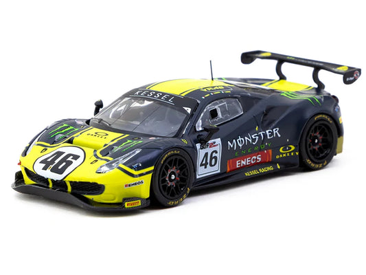 Ferrari 488 GT3 #46 V. Rossi - A. Salucci - L. Marini "Gulf 12 Hours" (2019) "Hobby64" Series 1/64 Diecast Model Car by Tarmac Works