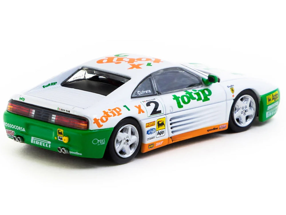 Ferrari 348 Challenge #2 Paolo Cutrera "Ferrari 348 Challenge" (1993) "Hobby64" Series 1/64 Diecast Model Car by Tarmac Works