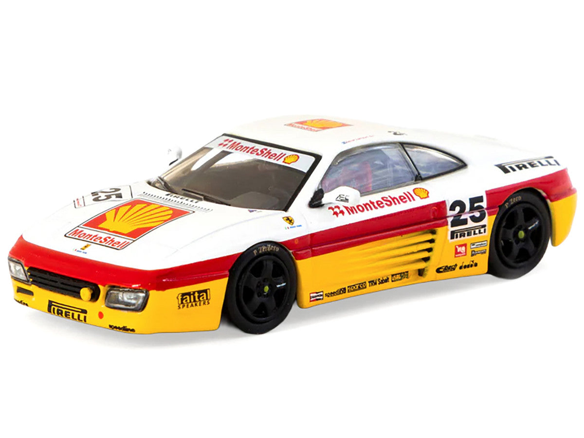 Ferrari 348 Challenge #25 Oscar Larrauri "Italian GT Championship" (1994) "Hobby64" Series 1/64 Diecast Model by Tarmac Works Tarmac Works