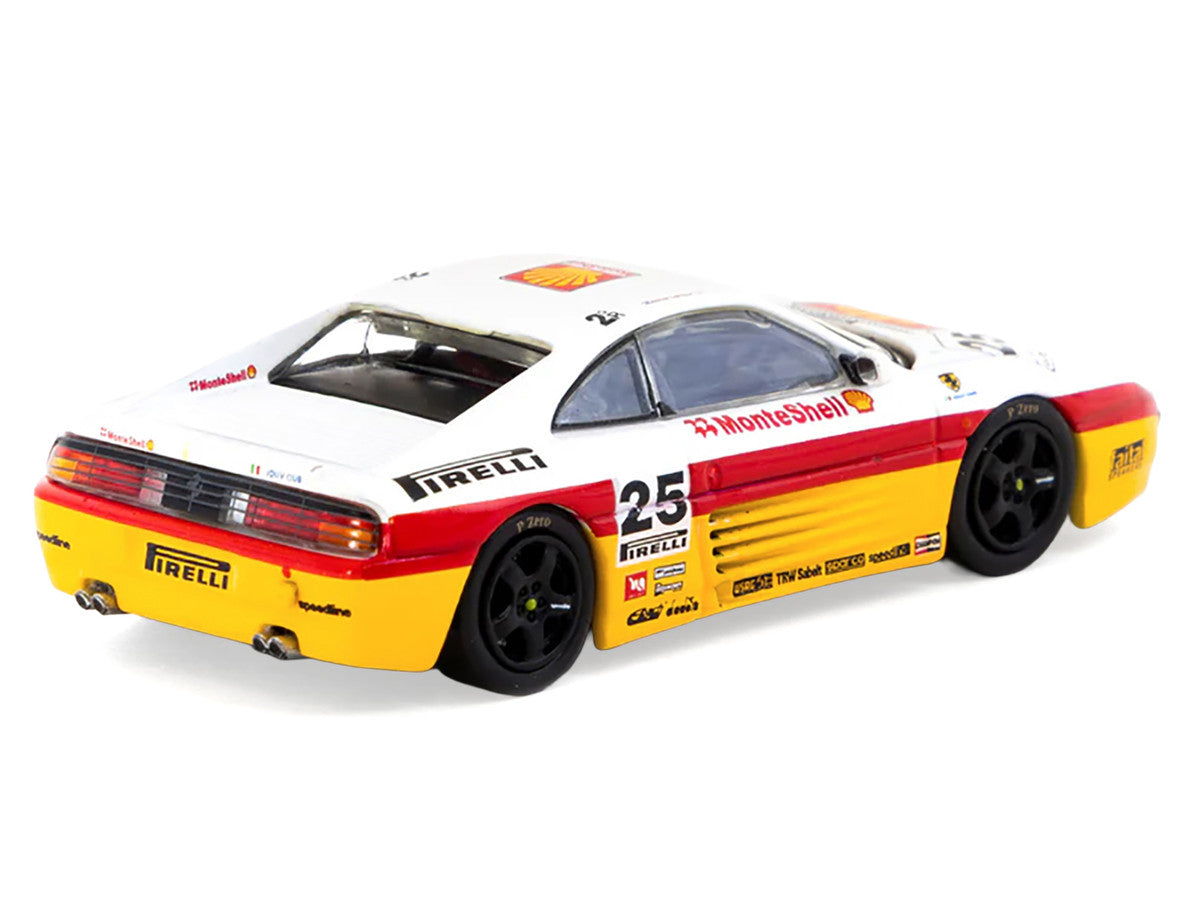 Ferrari 348 Challenge #25 Oscar Larrauri "Italian GT Championship" (1994) "Hobby64" Series 1/64 Diecast Model by Tarmac Works Tarmac Works