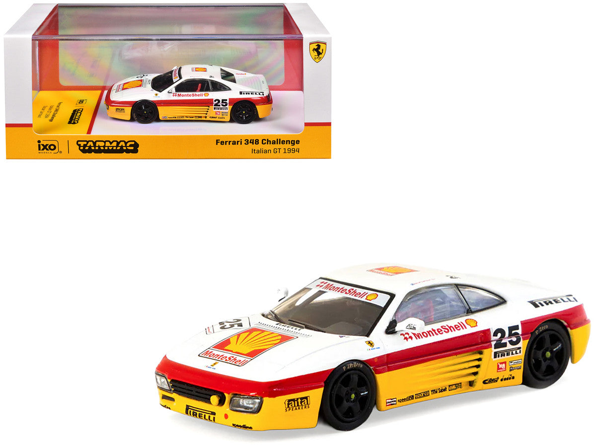 Ferrari 348 Challenge #25 Oscar Larrauri "Italian GT Championship" (1994) "Hobby64" Series 1/64 Diecast Model by Tarmac Works Tarmac Works