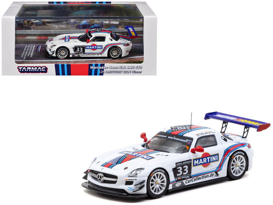 Mercedes-Benz SLS AMG GT3 #33 Mirco Schultis - Renger van der Zande - Christian Bracke - Peter Schmidt "Martini Racing" Winner "12H of Zandvoort" (2014) "Hobby64" Series 1/64 Diecast Model Car by Tarmac Works Tarmac Works