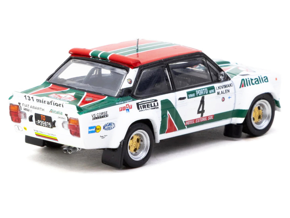 FIAT 131 ABARTH Rally #4 Markku Alen - Ilkka Kivimaki Winner "Rallye de Portugal - Vinho do Porto" (1978) "Hobby64" Series 1/64 Diecast Model Car by Tarmac Works Tarmac Works