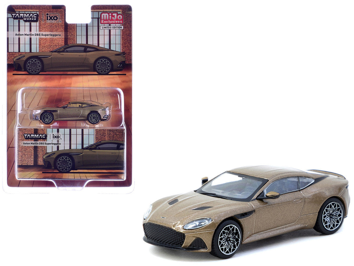 Aston Martin DBS Superleggera Brown Metallic "Global64" Series 1/64 Diecast Model Car by Tarmac Works Tarmac Works