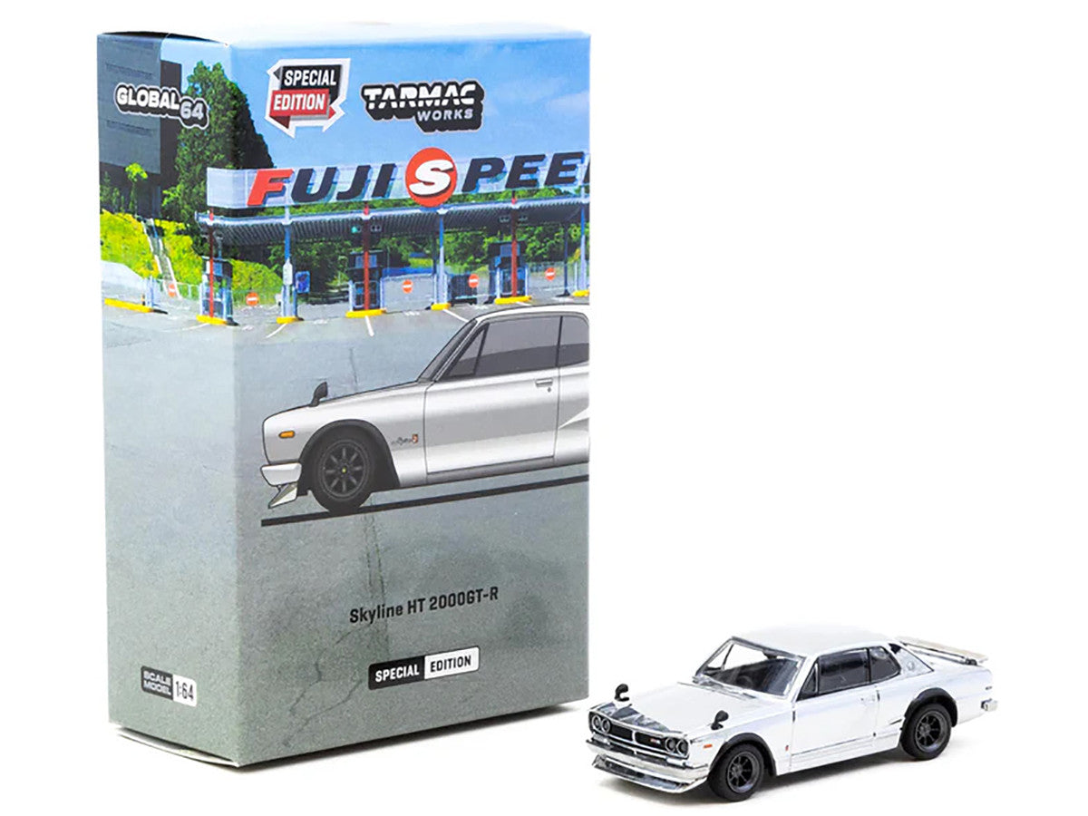 Nissan Skyline HT 2000GT-R RHD (Right Hand Drive) Silver Chrome "Japan Special Edition" "Global64" Series 1/64 Diecast Model Car by Tarmac Works Tarmac Works