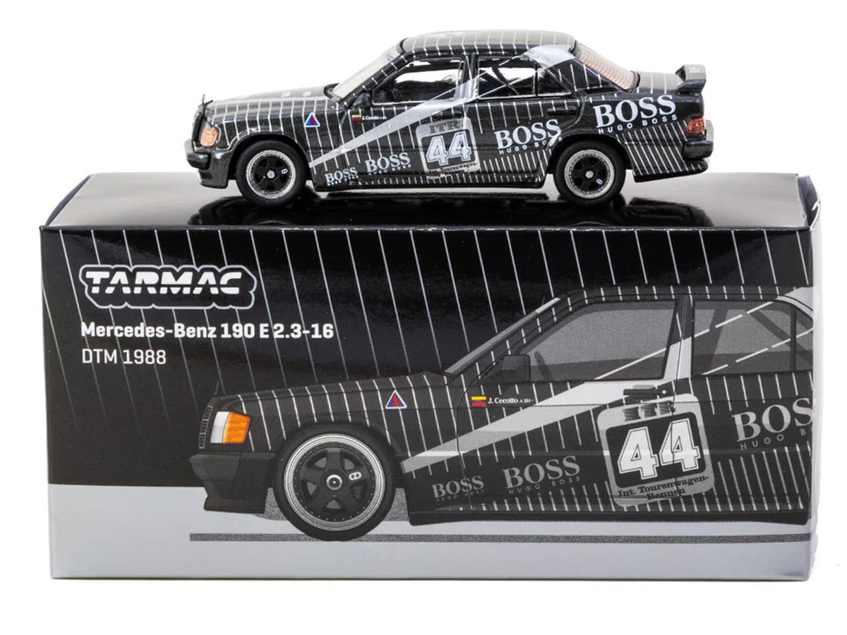 Mercedes-Benz 190 E 2.3-16 #44 Johnny Cecotto "Deutsche Tourenwagen Meisterschaft (DTM)" (1988) "Global64" Series 1/64 Diecast Model Car by Tarmac Works-0