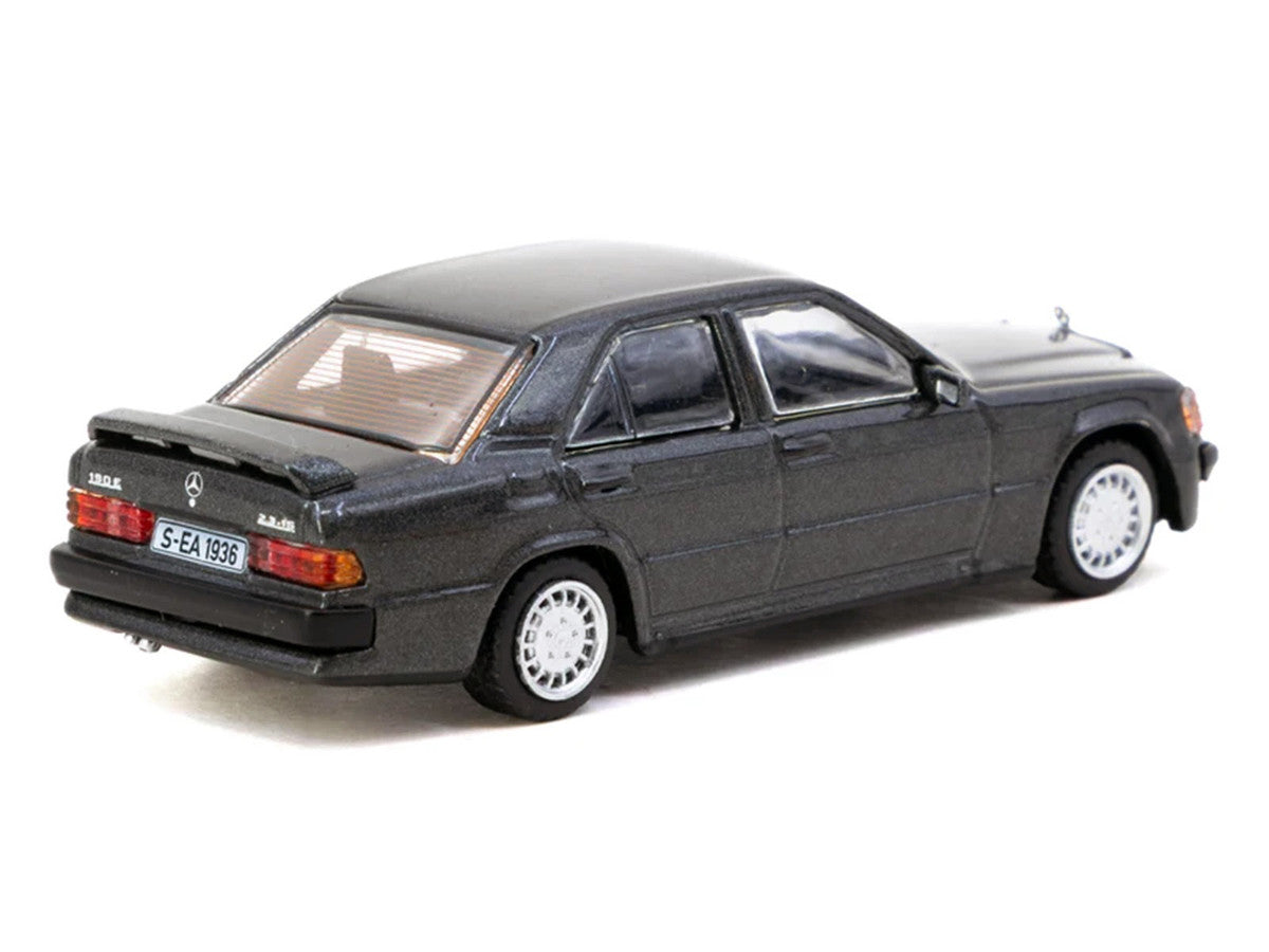 Mercedes-Benz 190 E 2.3-16 Blue-Black Metallic "Global64" Series 1/64 Diecast Model Car by Tarmac Works Tarmac Works
