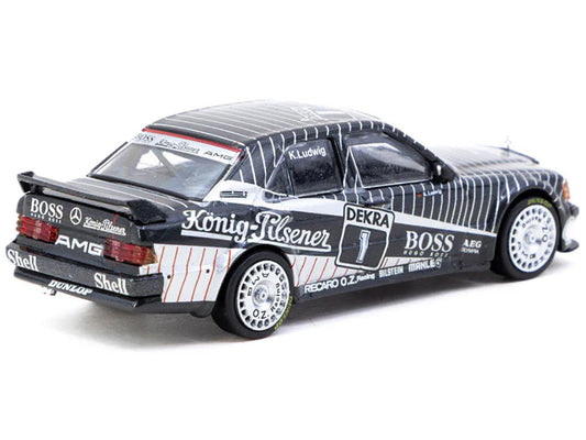 Mercedes-Benz 190 E 2.5-16 EVO 1 #1 Klaus Ludwig "Deutsche Tourenwagen Meisterschaft (DTM)" (1989) "Global64" Series 1/64 Diecast Model by Tarmac Works Tarmac Works