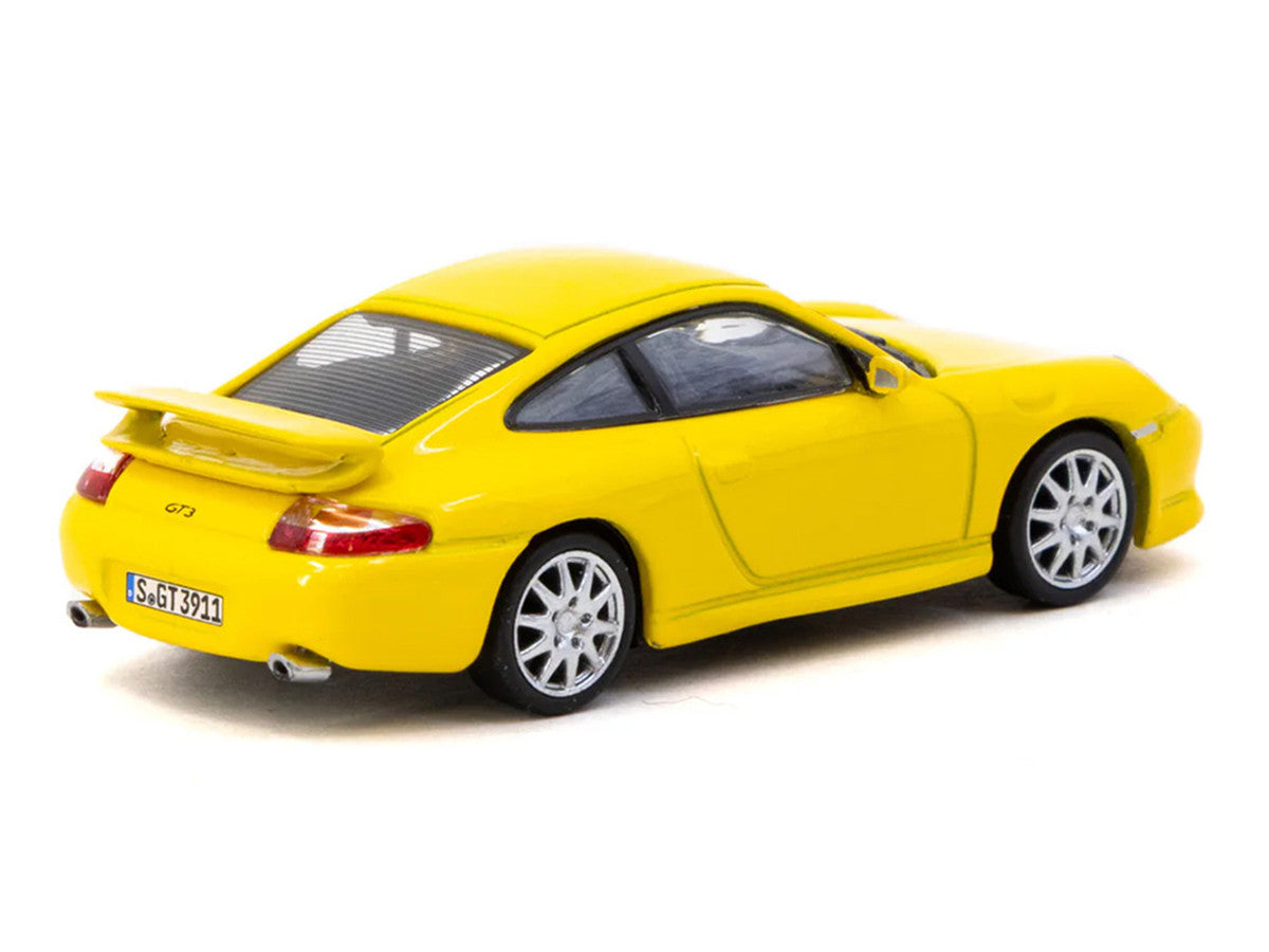 Porsche 911 GT3 (996) Yellow "Global64" Series 1/64 Diecast Model Car by Tarmac Works-0