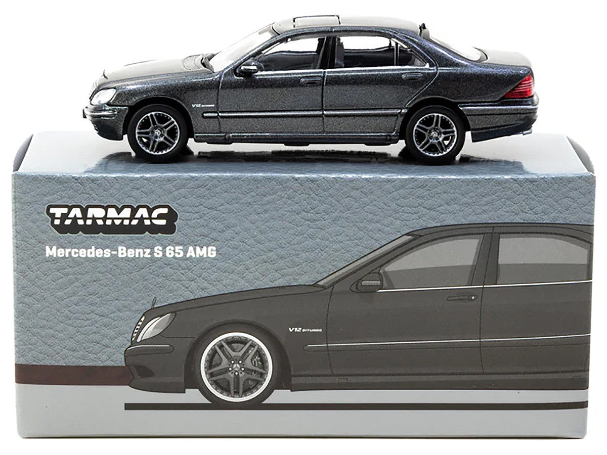 Mercedes-Benz S 65 AMG Tectite Gray Metallic "Global64" Series 1/64 Diecast Model by Tarmac Works Tarmac Works