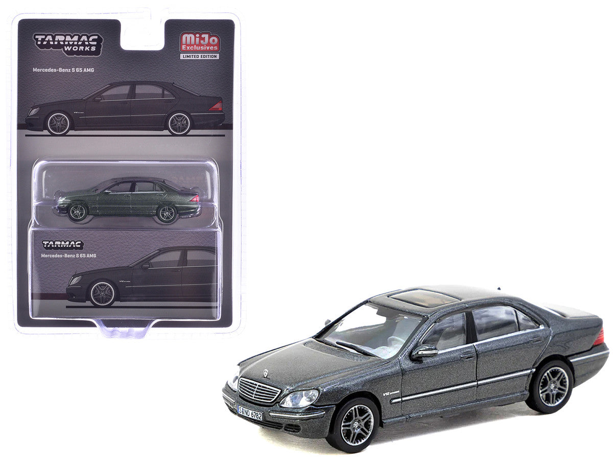 Mercedes-Benz S 65 AMG Tectite Gray Metallic "Global64" Series 1/64 Diecast Model by Tarmac Works Tarmac Works