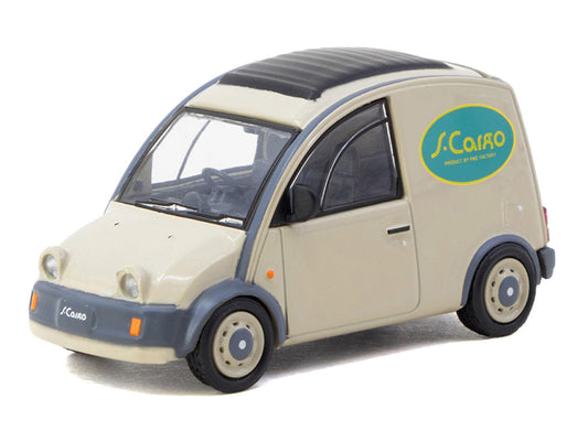 Nissan S-Cargo Van RHD (Right Hand Drive) "Presentation" Beige with Tarmac Cards "Global64" Series 1/64 Diecast Model Car by Tarmac Works-1