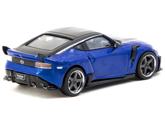 Nissan VeilSide FFZ400 Fairlady Z RHD (Right Hand Drive) Blue Metallic with Black Top "Global64" Series 1/64 Diecast Model by Tarmac Works Tarmac Works