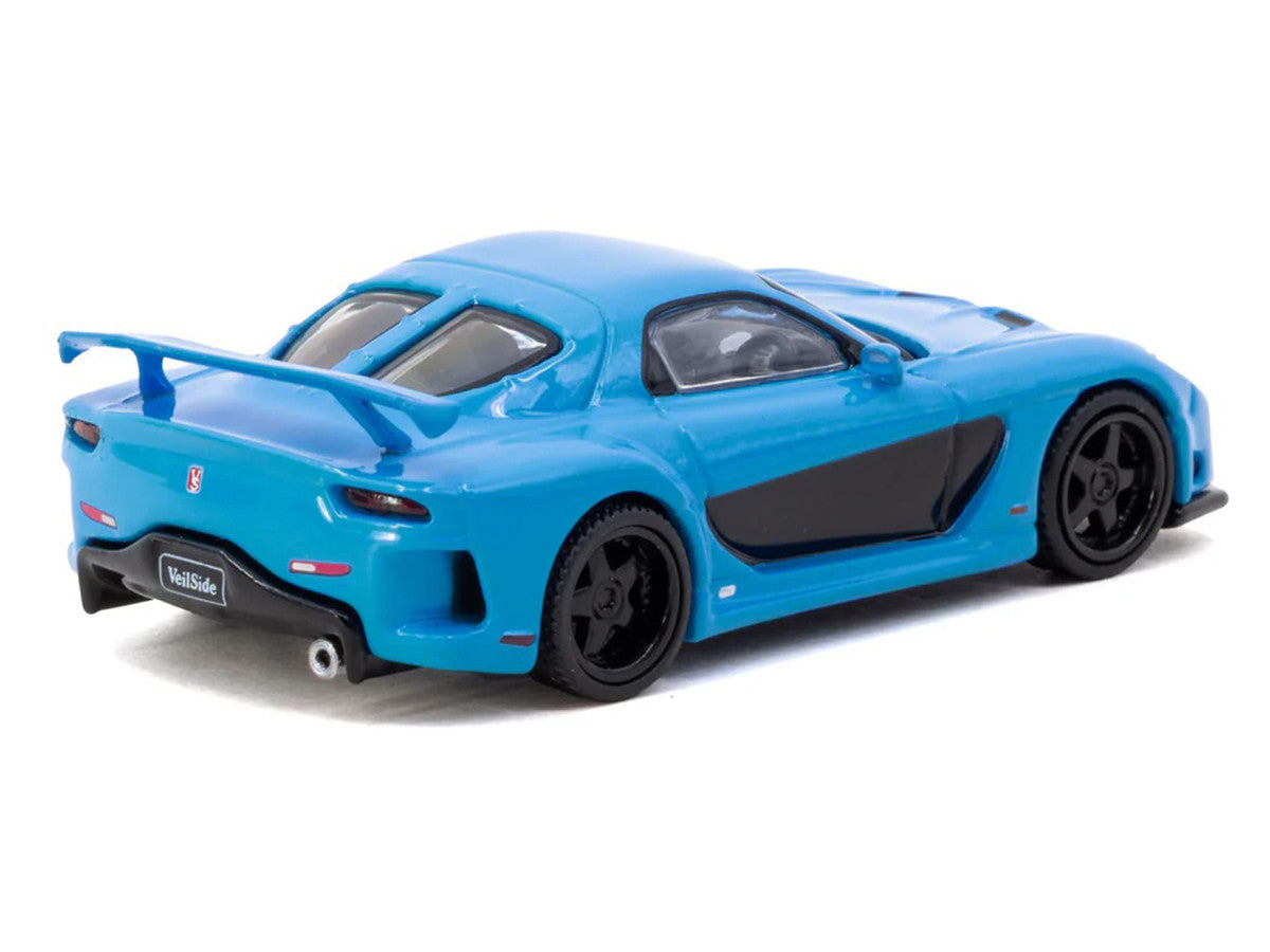 Mazda RX-7 "VeilSide Fortune7" RHD (Right Hand Drive) Blue "Global64" Series 1/64 Diecast Model Car by Tarmac Works Tarmac Works