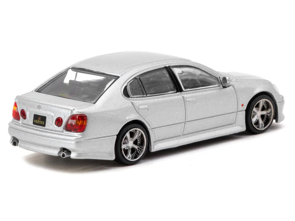 Toyota Vertex Aristo JZS161 RHD (Right Hand Drive) Silver Metallic "Global64" Series 1/64 Diecast Model Car by Tarmac Works Tarmac Works