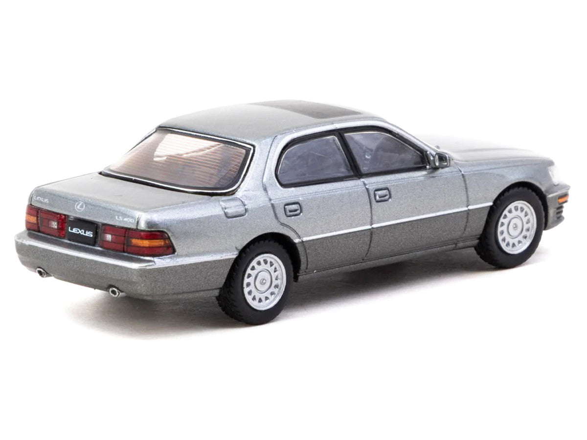Lexus LS400 RHD (Right Hand Drive) Flint Gray Metallic "Global64" Series 1/64 Diecast Model Car by Tarmac Works Tarmac Works