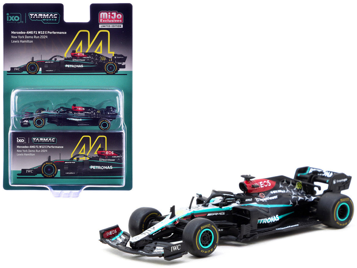 Mercedes-AMG F1 W12 E Performance #44 Lewis Hamilton Formula One F1 "New York Demo Run" (2024) "Global64" Series 1/64 Diecast Model by Tarmac Works Tarmac Works