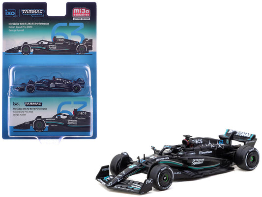 Mercedes-AMG F1 W14 E Performance #63 George Russell Formula One F1 "Italian GP" (2023) "Global64" Series 1/64 Diecast Model Car by Tarmac Works Tarmac Works
