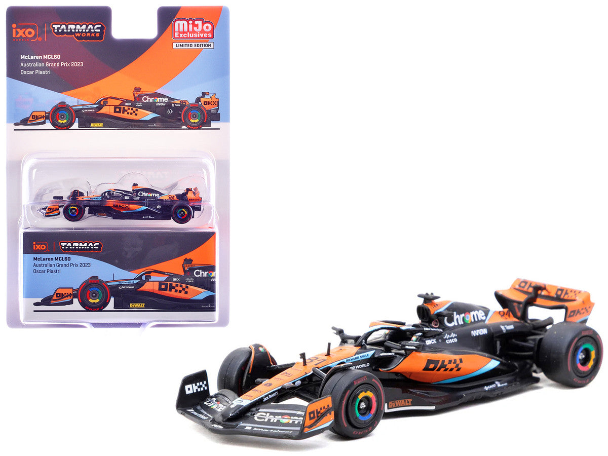 McLaren MCL60 #81 Oscar Piastri Formula One F1 "Australian GP" (2023) "Global64" Series 1/64 Diecast Model Car by Tarmac Works-3