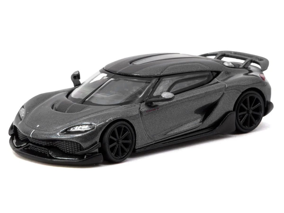 Koenigsegg Gemera Dark Gray Metallic "Global64" Series 1/64 Diecast Model Car by Tarmac Works Tarmac Works