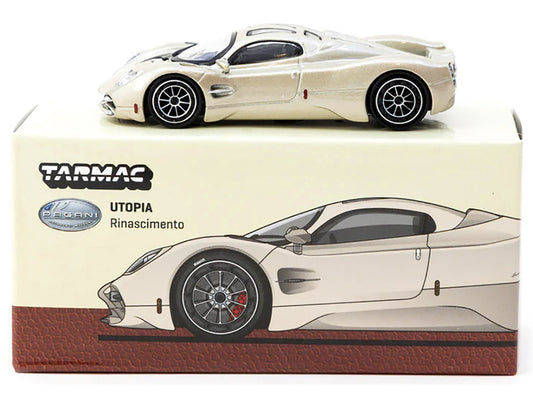 Pagani Utopia Rinascimento Silver Metallic "Global64" Series 1/64 Diecast Model by Tarmac Works-1