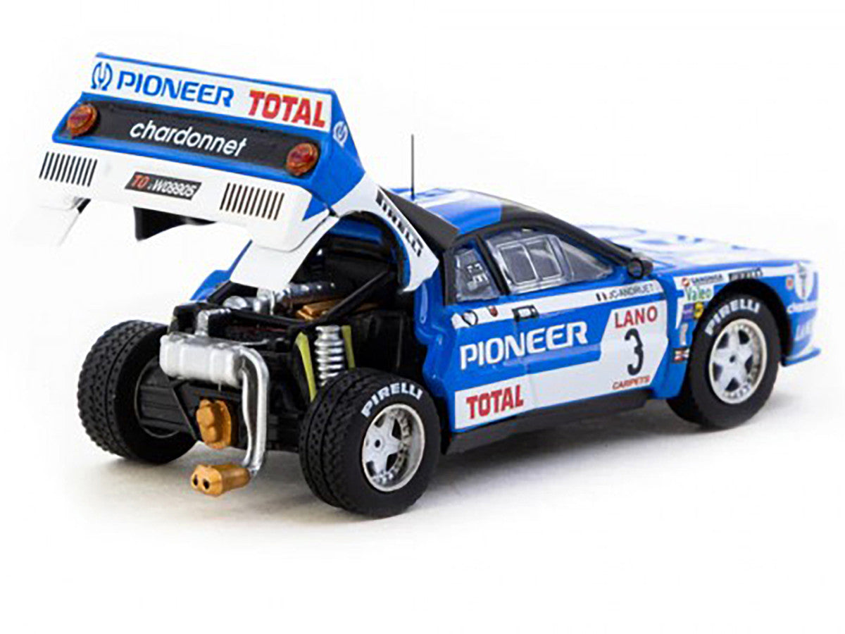 Lancia 037 Rally #3 Jean-Claude Andruet - Francoise Sappey 2nd Place "Ypres 24 Hours Rally" (1983) "Hobby64+" Series 1/64 Diecast Model Car by Tarmac Works Tarmac Works