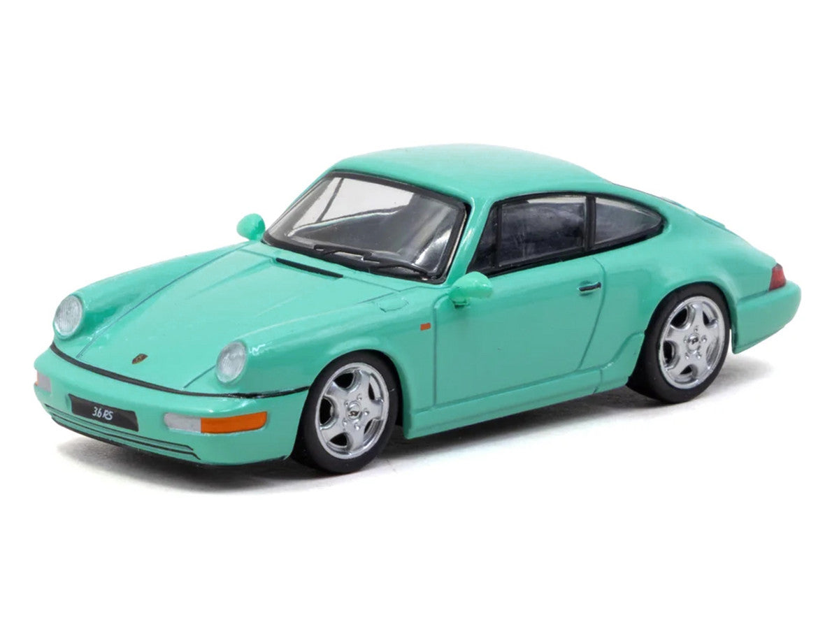 Porsche 911 Carrera RS (964) Mint Green "Collab64" Series 1/64 Diecast Model Car by Schuco & Tarmac Works Schuco