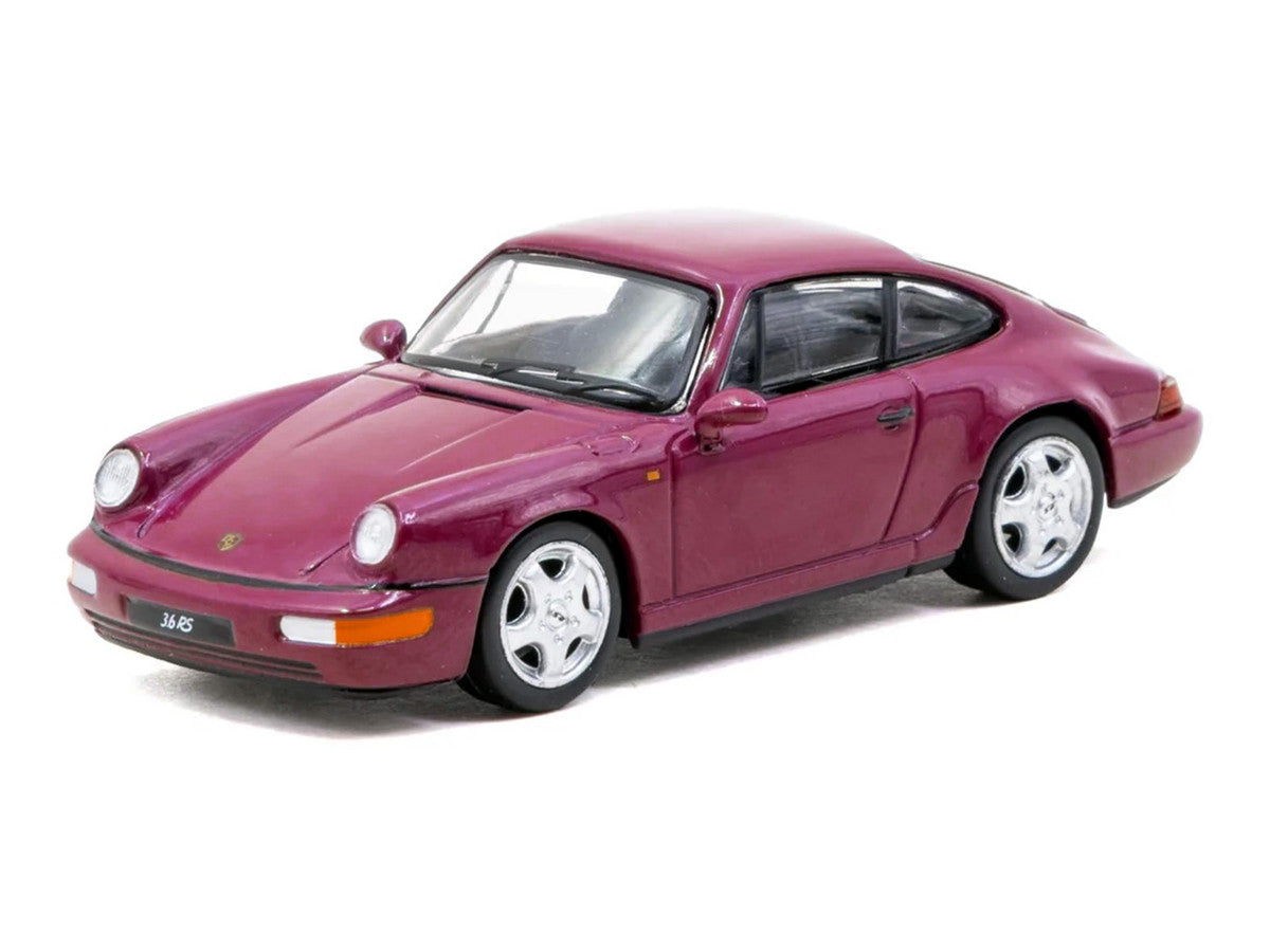 Porsche 911 Carrera RS (964) Ruby Star "Collab64" Series 1/64 Diecast Model Car by Schuco & Tarmac Works Schuco