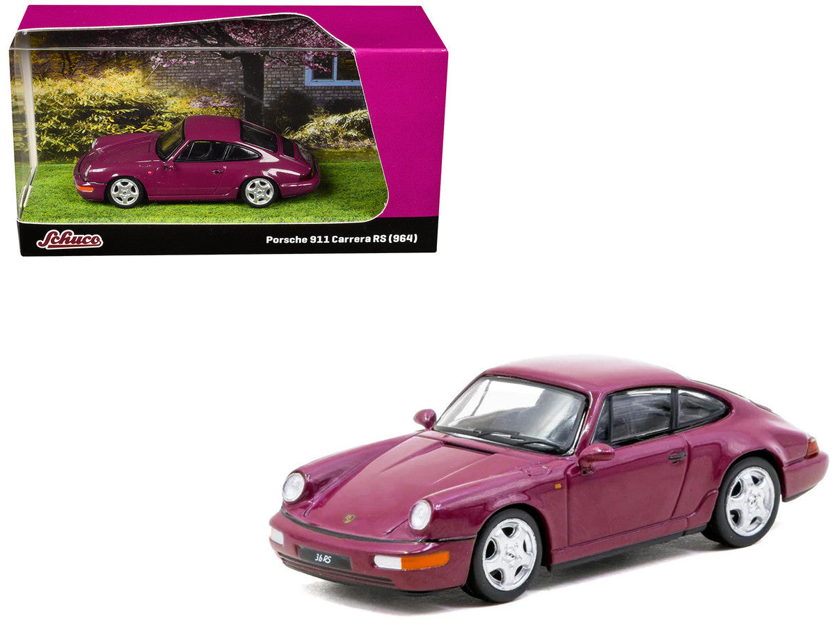 Porsche 911 Carrera RS (964) Ruby Star "Collab64" Series 1/64 Diecast Model Car by Schuco & Tarmac Works Schuco