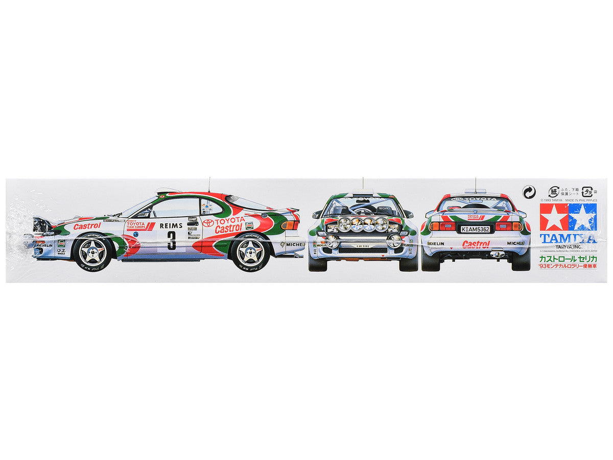 Model Kit Toyota Celica GT-Four (Castrol Celica) #3 Winner "Monte-Carlo Rally" (1993) 1/24 Scale Model by Tamiya Tamiya