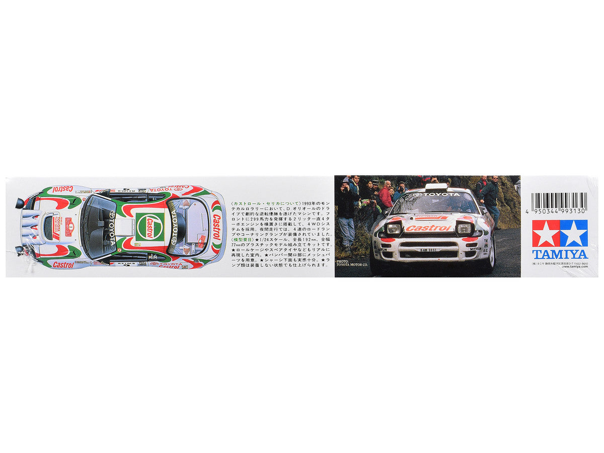 Model Kit Toyota Celica GT-Four (Castrol Celica) #3 Winner "Monte-Carlo Rally" (1993) 1/24 Scale Model by Tamiya Tamiya