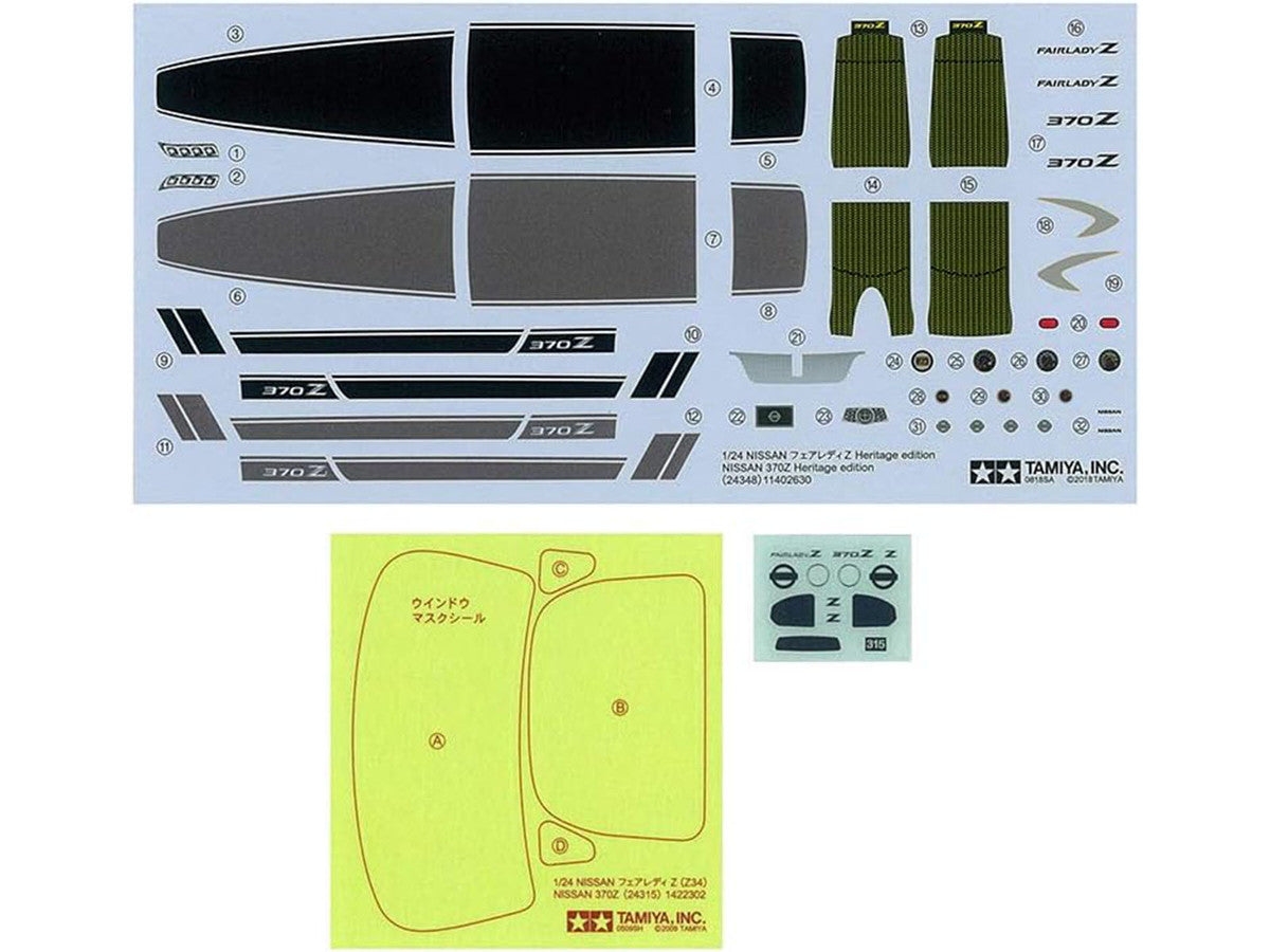 Model Kit Nissan 370Z Heritage Edition 1/24 Scale Model by Tamiya Tamiya