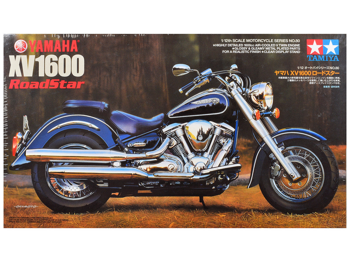 Model Kit Yamaha XV1600 RoadStar Motorcycle 1/12 Scale Model by Tamiya Tamiya