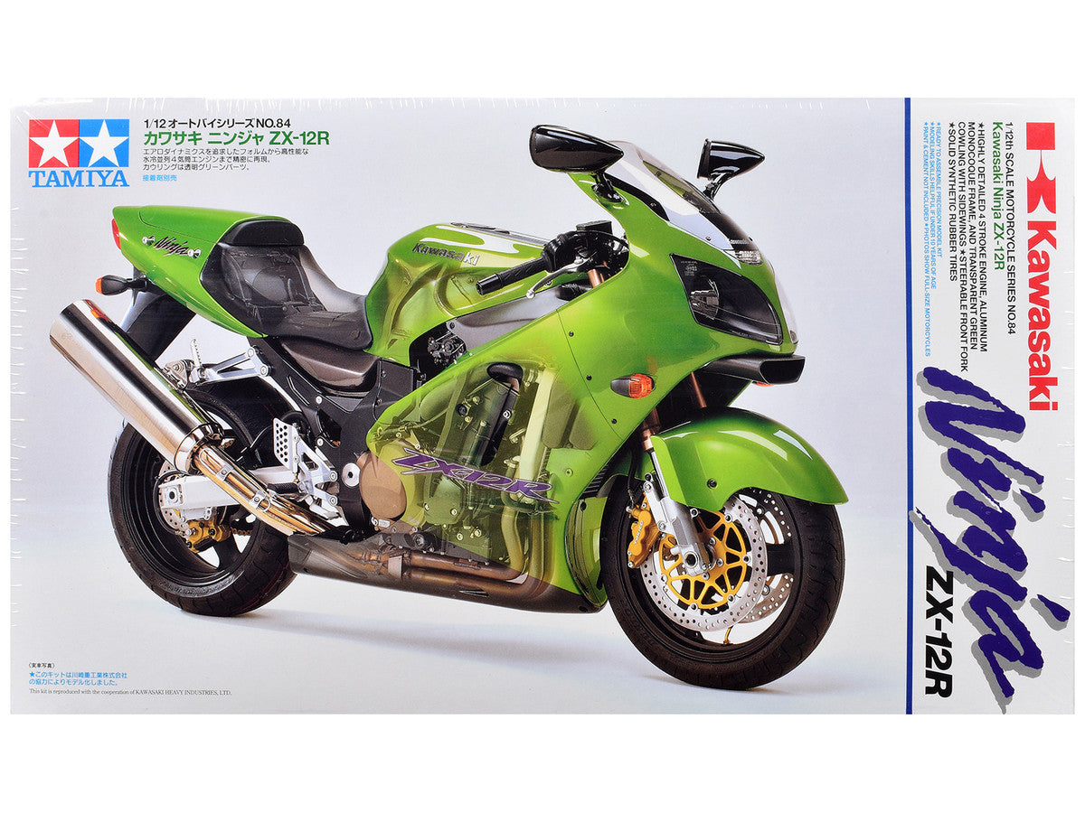 Model Kit Kawasaki Ninja ZX-12R Motorcycle 1/12 Scale Model by Tamiya Tamiya