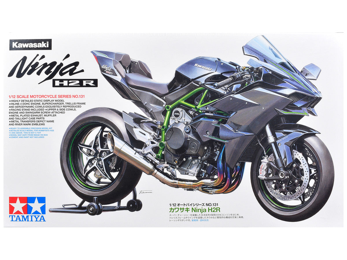 Model Kit Kawasaki Ninja H2R Motorcycle 1/12 Scale Model by Tamiya Tamiya