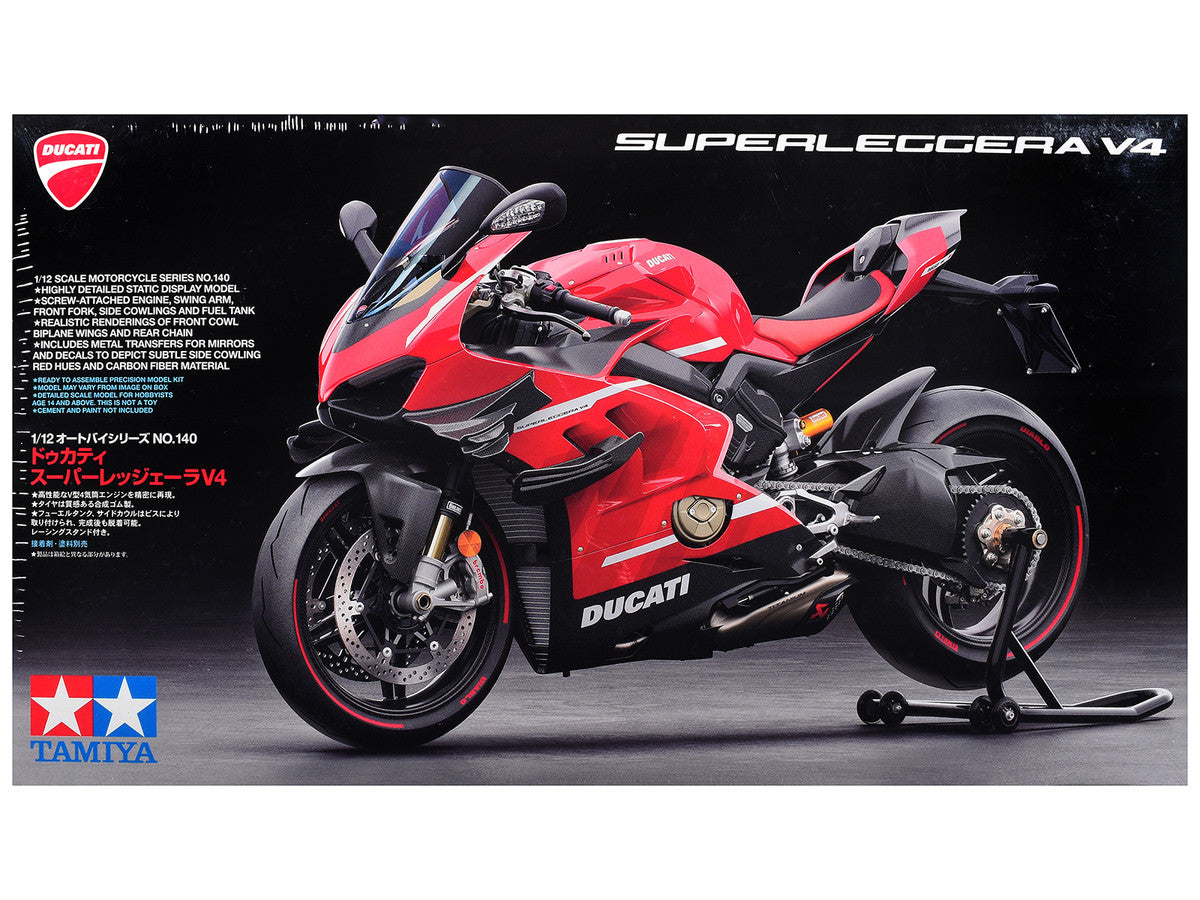 Model Kit Ducati Superleggera V4 Motorcycle 1/12 Scale Model by Tamiya Tamiya