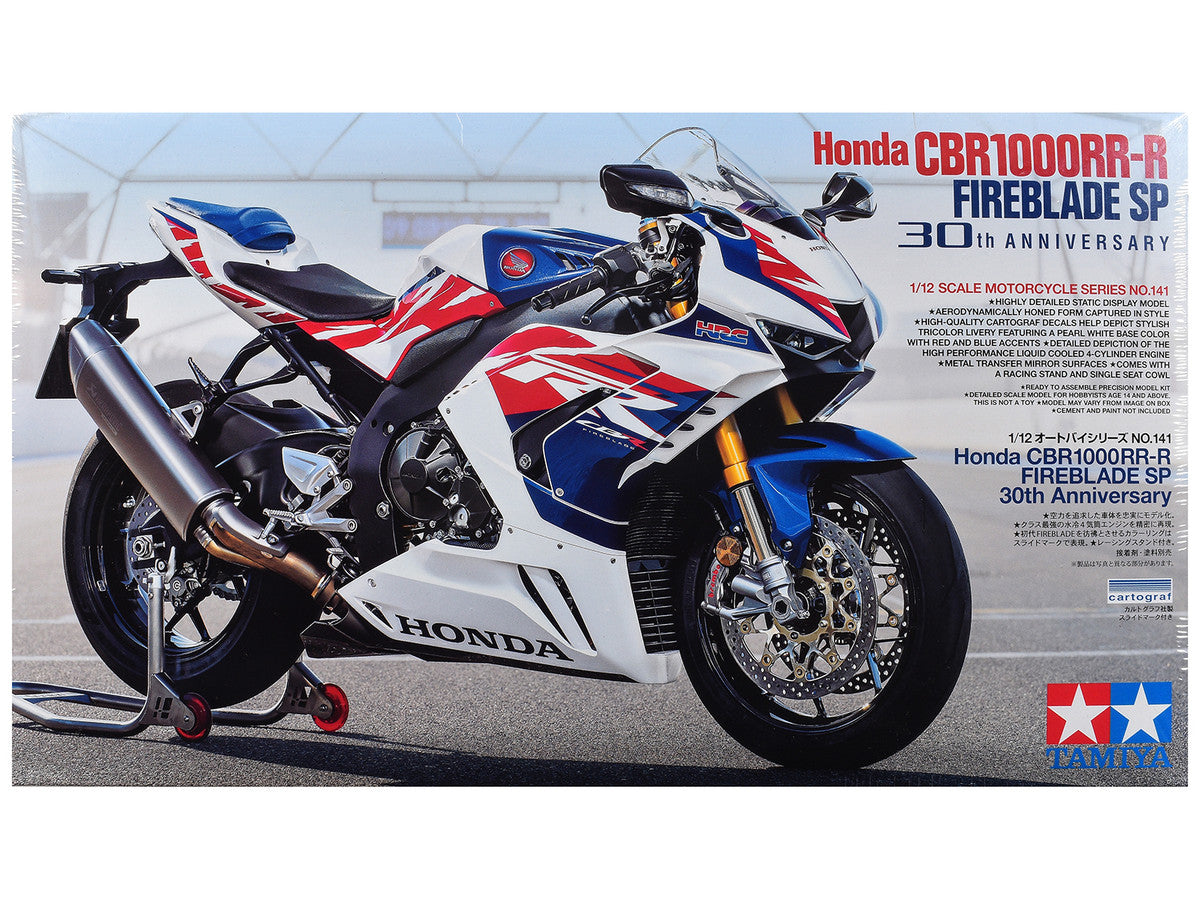 Model Kit Honda CBR1000RR-R Fireblade SP "30th Anniversary" Motorcycle 1/12 Scale Model by Tamiya Tamiya
