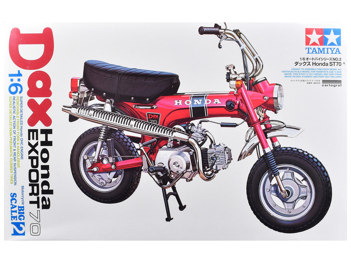 Model Kit Dax Honda Export 70 Motorcycle 1/6 Scale Model by Tamiya Tamiya