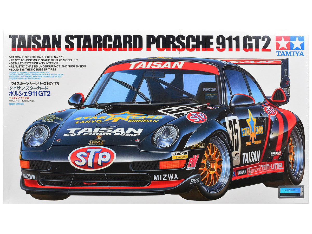 Model Kit Porsche 911 GT2 "Taisan Starcard" 1/24 Scale Model by Tamiya Tamiya