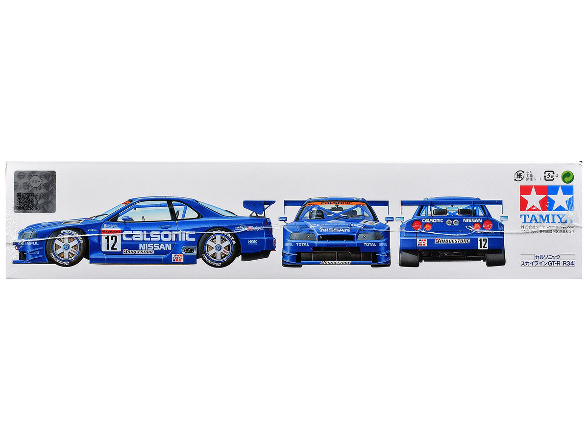 Model Kit Nissan Skyline GT-R (R34) "Calsonic" 1/24 Scale Model by Tamiya Tamiya