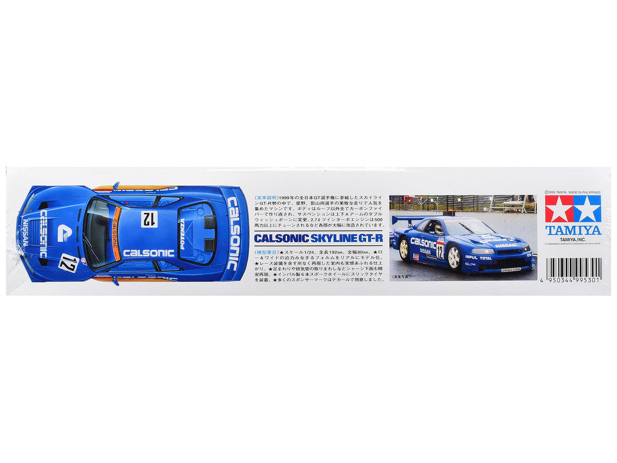 Model Kit Nissan Skyline GT-R (R34) "Calsonic" 1/24 Scale Model by Tamiya Tamiya