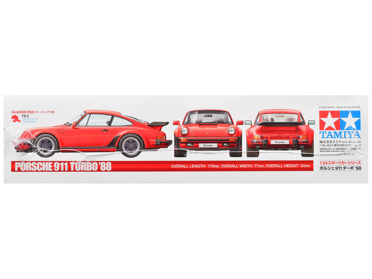Model Kit 1988 Porsche 911 Turbo 1/24 Scale Model by Tamiya Tamiya