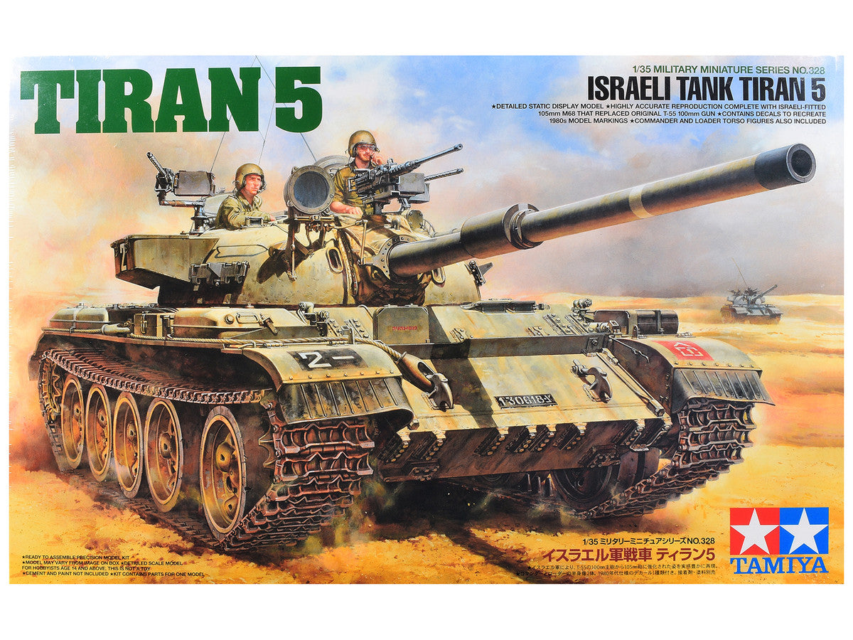 Model Kit Israeli Tiran 5 Tank "Israeli Army" 1/35 Scale Model by Tamiya Tamiya