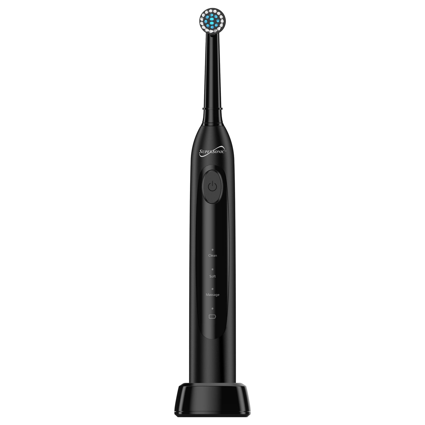 SuperSonic Sonic Zoom+ Wireless Rechargeable Toothbrush in Black W2B