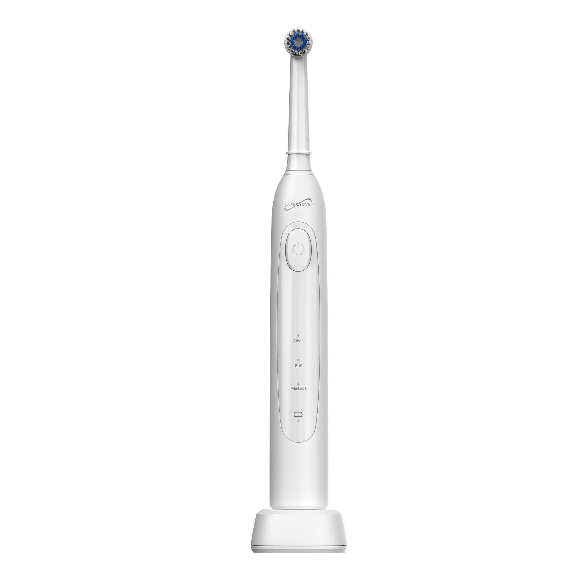 SuperSonic Sonic Zoom+ Wireless Rechargeable Toothbrush in White W2B